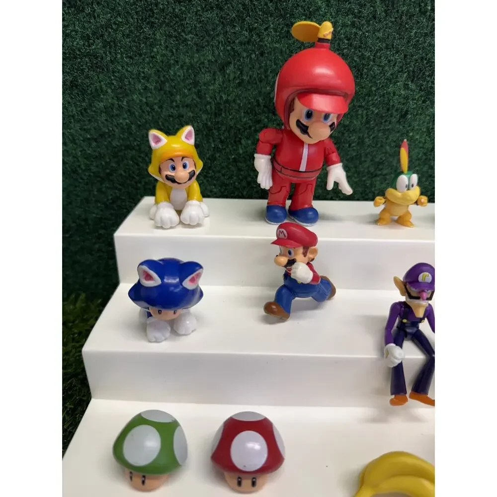 Large Super Mario Bros Action Figures Lot 20+ Nintendo Mini Figures Collectibles